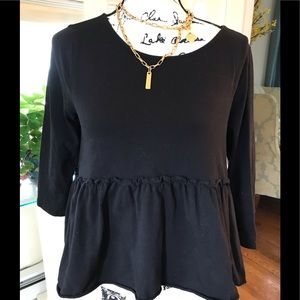 Anthropologie Peplum top by Everleigh